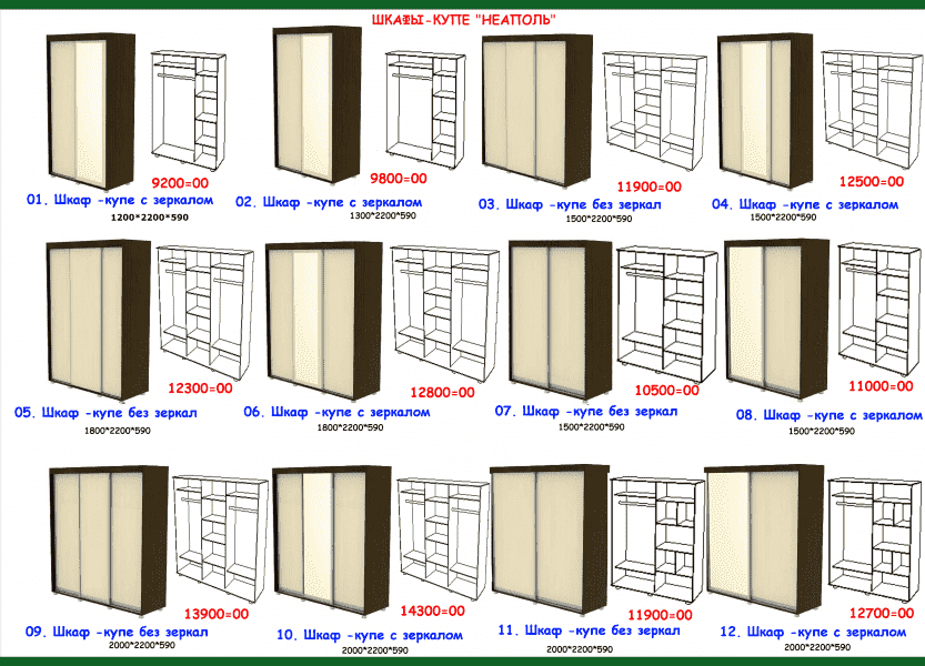 шкаф-купе неаполь в Ростове-на-Дону