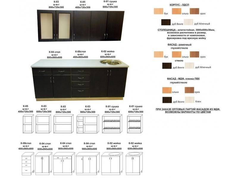 кухонный гарнитур прямой в Ростове-на-Дону