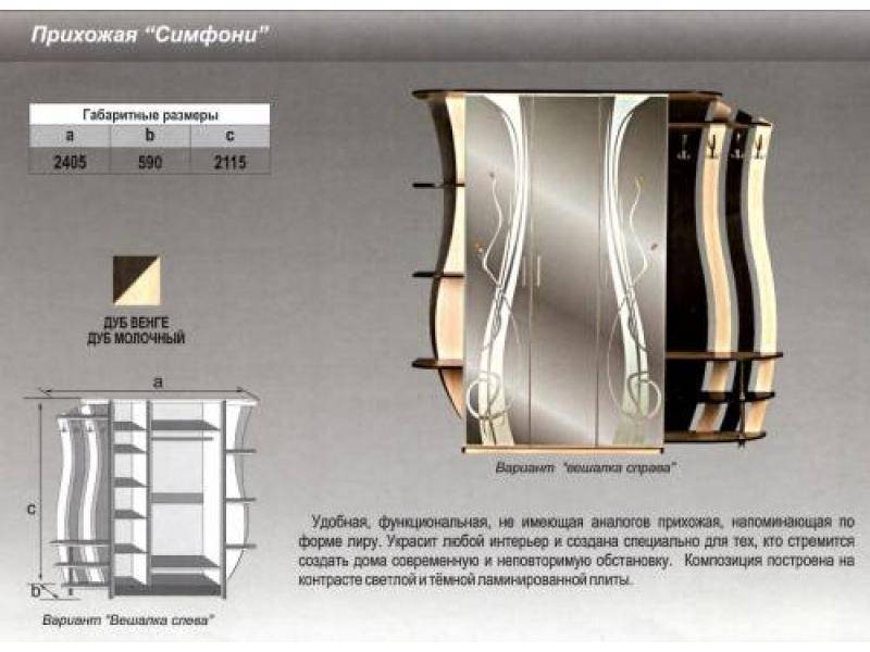 прихожая прямая симфони в Ростове-на-Дону