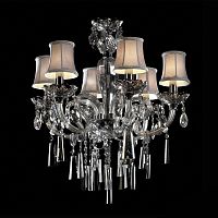 люстра md102743-6a от illuminati прозрачная/бежевая/ хром в Ростове-на-Дону