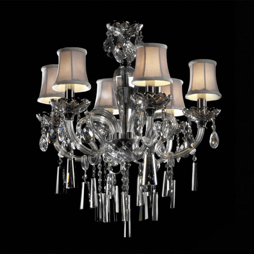 люстра md102743-6a от illuminati прозрачная/бежевая/ хром в Ростове-на-Дону