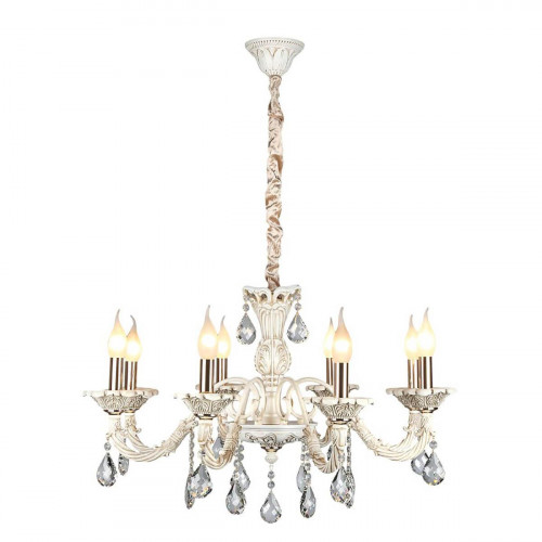 подвесная люстра omnilux oml-77003-08 бежевая в Ростове-на-Дону