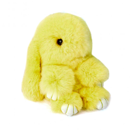 меховой зайка брелок жёлтый в Ростове-на-Дону