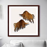 картина: бой парящих быков, 2016г. в Ростове-на-Дону