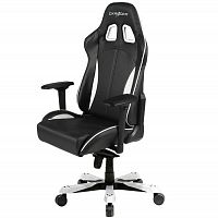 кресло геймерское dxracer king ks57 черно-белое в Ростове-на-Дону