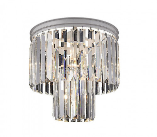 люстра odeon 2 rings silver серая(металлик), прозрачное стекло в Ростове-на-Дону