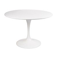 стол eero saarinen style tulip table mdf d100 глянцевый белый в Ростове-на-Дону