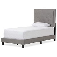 кровать paris linen upholstered gray 90х200 в Ростове-на-Дону