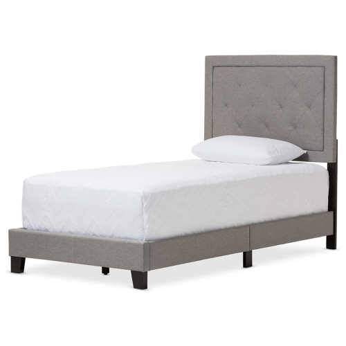 кровать paris linen upholstered gray 90х200 в Ростове-на-Дону