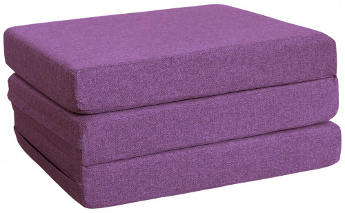 пуф шарм-дизайн матрас мобильный шаг фиолетовый в Ростове-на-Дону