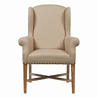 кресло мягкое с ушами french wing chair бежевое в Ростове-на-Дону