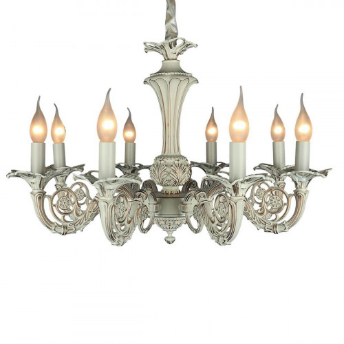 подвесная люстра omnilux oml-73403-08 белая в Ростове-на-Дону