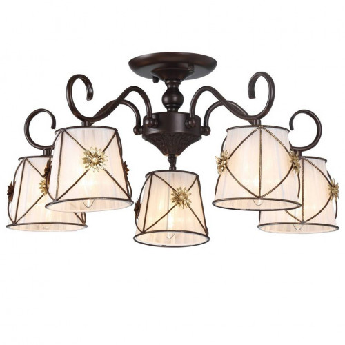 потолочная люстра arte lamp 72 a5495pl-5br в Ростове-на-Дону