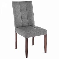 стул деревянный madina dark walnut / fabric grey в Ростове-на-Дону