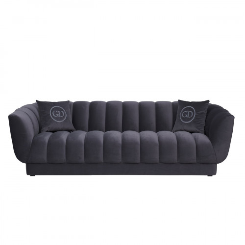 диван треxместный с декоративными подушками синий fabio в Ростове-на-Дону