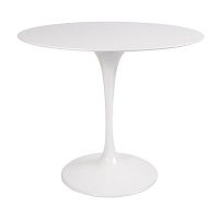 стол eero saarinen style tulip table mdf белый d90 глянцевый в Ростове-на-Дону