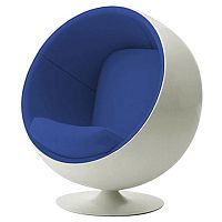 детское кресло eero ball chair бело-синее в Ростове-на-Дону