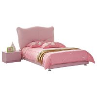 кровать pink leather kitty 120х200 в Ростове-на-Дону