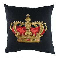 подушка с картинкой короны king crown black в Ростове-на-Дону