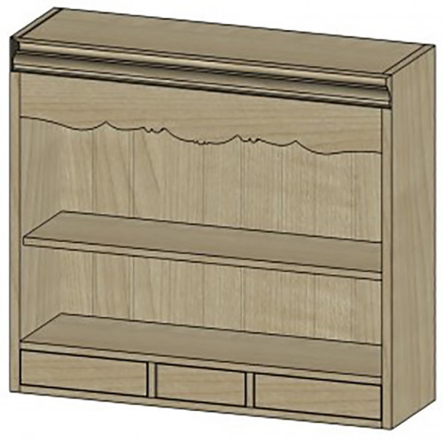 шкаф с полками навесной поместье с состариванием поместье с узором в Ростове-на-Дону