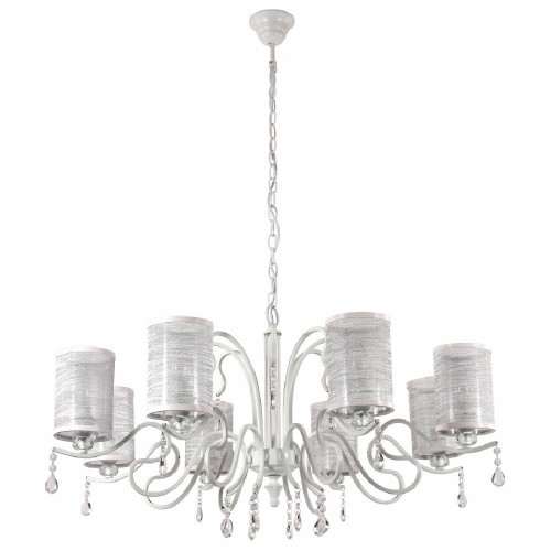 подвесная люстра crystal lux elisa white sp8 в Ростове-на-Дону