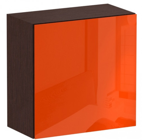 шкаф-пенал cubo венге с оранжевым в Ростове-на-Дону