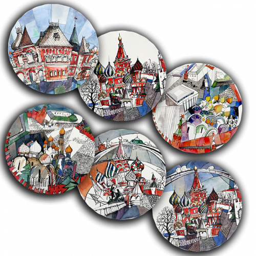 сет тарелки московия dream (6 шт.) в Ростове-на-Дону