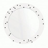 зеркало с рисунком белое круглое черные точки pois в Ростове-на-Дону