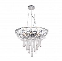 подвесная люстра crystal lux dorotea sp5 d450 chrome прозрачная в Ростове-на-Дону