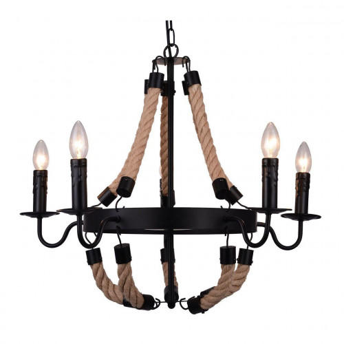 подвесная люстра arte lamp marsiglia a8956lm-5bk в Ростове-на-Дону