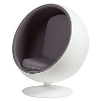 кресло eero ball chair серое в Ростове-на-Дону