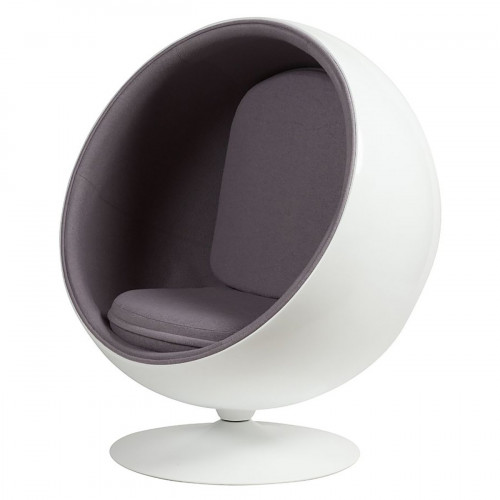 кресло eero ball chair серое в Ростове-на-Дону