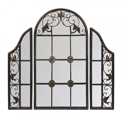 зеркало-окно настенное тройное черное сильвестра в Ростове-на-Дону