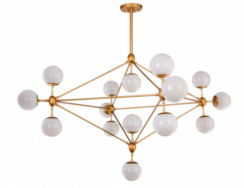 люстра modo 15 gold золото, белые плафоны в Ростове-на-Дону