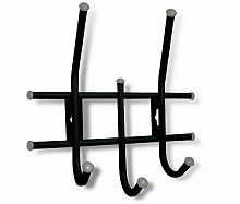 вешалка настенная standart 3 чёрно-серая в Ростове-на-Дону