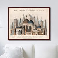 картина: comparative view of the principal buildings in the world, 1850г. в Ростове-на-Дону
