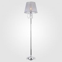 торшер eurosvet gloria 01069/1 хром/прозрачный хрусталь strotskis в Ростове-на-Дону