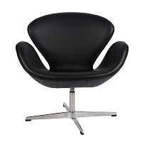 кресло arne jacobsen style swan chair черное в Ростове-на-Дону