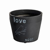 цветочный горшок love чёрный в Ростове-на-Дону