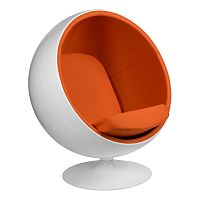 кресло eero aarnio style ball chair оранжевое в Ростове-на-Дону