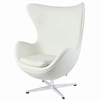 кресло egg chair by arne jacobsen белое в Ростове-на-Дону