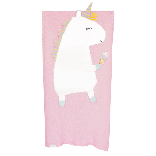 плед единорог 60*120 св.астра+белый в Ростове-на-Дону