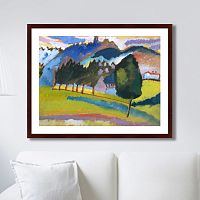 картина: landscape with rolling hills, 1910г. в Ростове-на-Дону