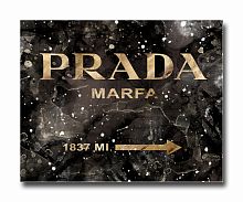 постер prada mafia на чёрном в золотом a3 в Ростове-на-Дону