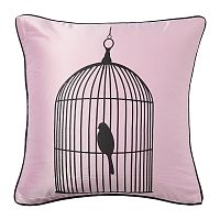 подушка с птичкой в клетке birdie in a cage pink в Ростове-на-Дону