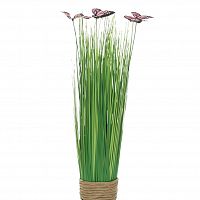 стебли травы с бабочками на плетеной основе 40 см (крас.) (6) в Ростове-на-Дону