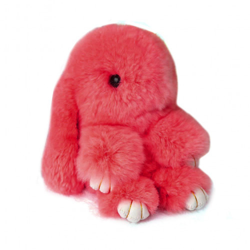 меховой зайка брелок розовый в Ростове-на-Дону