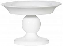 блюдо круглое на фигурной ножке 20х14 см display белое в Ростове-на-Дону
