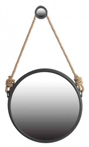 зеркало круглое на подвесе диаметр 50 см iron and rope в Ростове-на-Дону