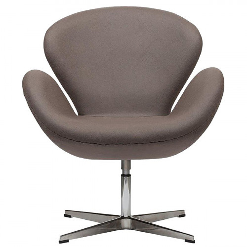 кресло swan chair серо-коричневая в Ростове-на-Дону